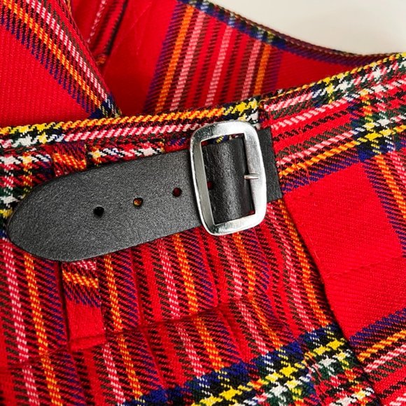 Scottish Highland Kilt Men 34 Woven Tartan Resort Work Party Casual 34x24 Core - Picture 6 of 10